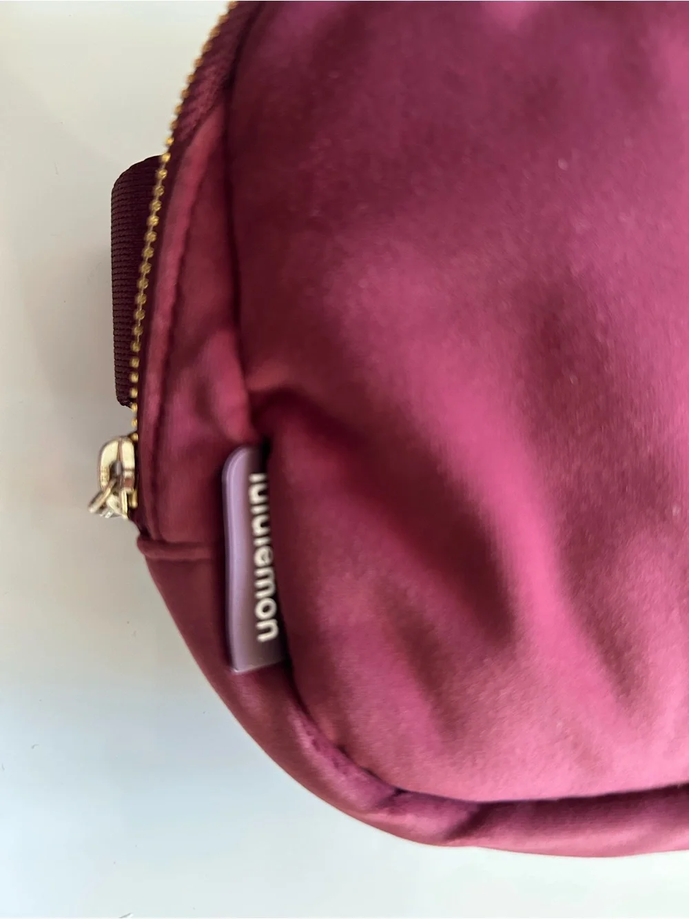 lululemon athletica Deep Plum Cosmetic Pouch with Logo